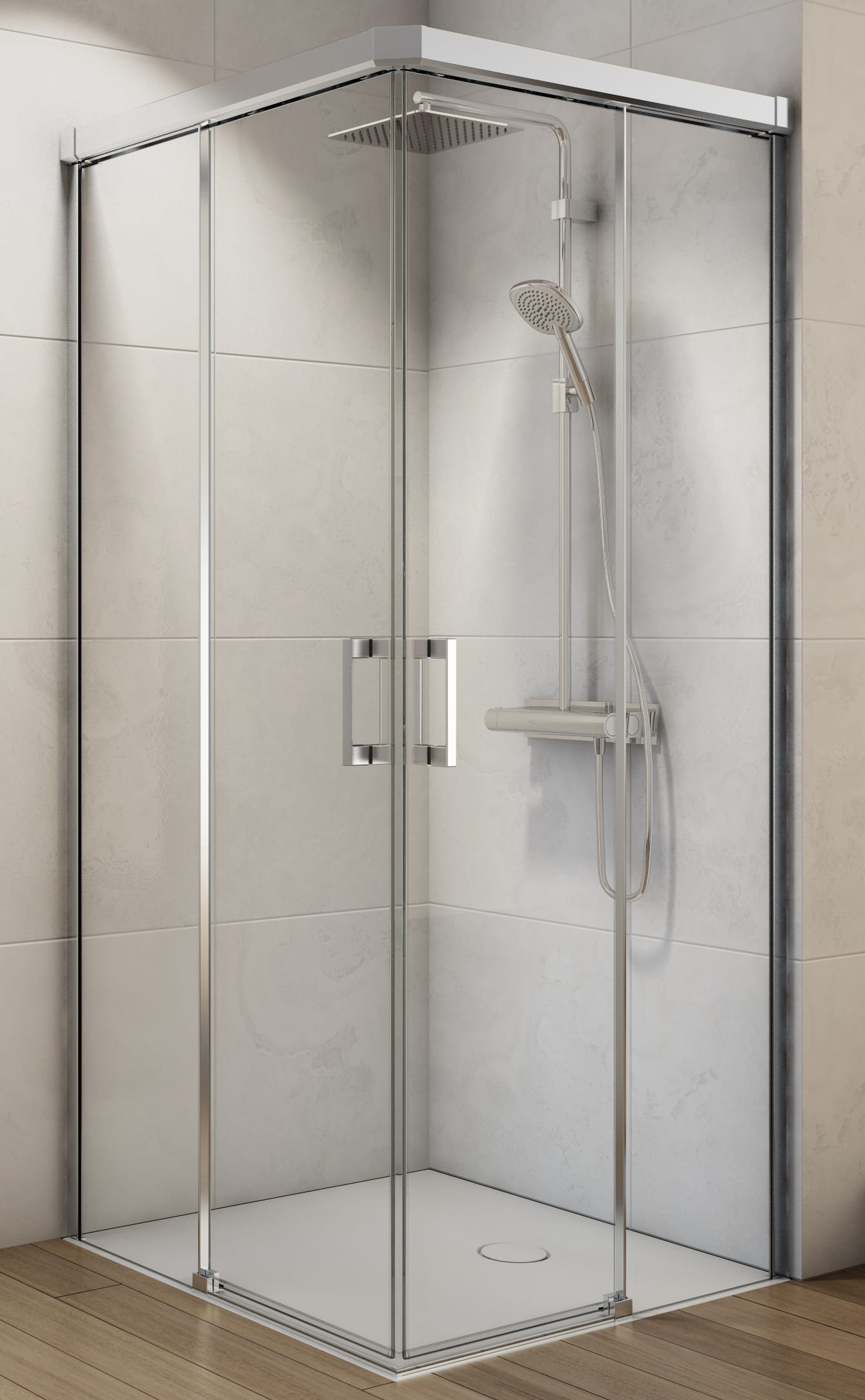 CONCEPT 300 STYLE Sprchov Dve e 80x200 Cm Posuvn Lev Aluchrom concept-300-style-sprchov-dve-e-80x200-cm-posuvn-lev-aluchrom
