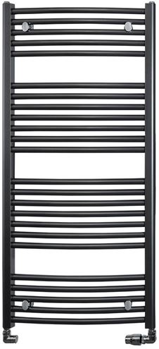 KORADO KORALUX RONDO COMFORT koupelnový radiátor 1500/750, spodní připojení, černá RAL9005 KRT-150075-00-39 Obrázek - Hlavní obrázek