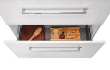 DŘEVOJAS BIG INN SZZ4 125 skříňka s dvojumyvadlem 125x47x72 cm, 4 zásuvky, úchytka chrom, oregon 27752-T03 Obrázek - fotka