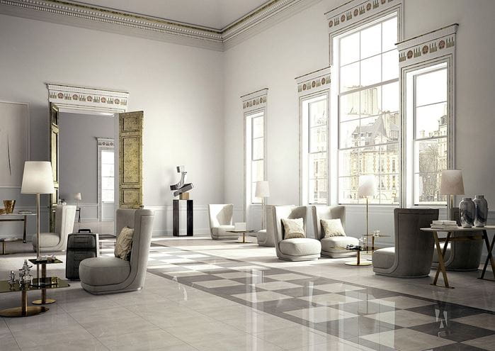 MARAZZI EVOLUTIONMARBLE obklad, 32,5x97,7 cm, lesk, white rhino MH9Z Obrázek - fotka
