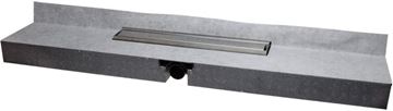 HL PRIMUS LINE sprchový žlab 1200 mm, ke stěně, boční odtok DN 50, rošt STANDARD, nerez ocel