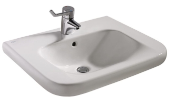 IDEAL STANDARD CONTOUR 21 bezbariérové umyvadlo 60 cm, s otvorem pro baterii a přepadem S238901 Obrázek - Hlavní obrázek