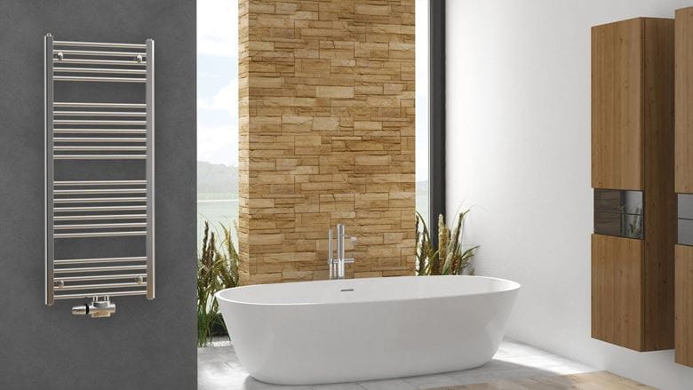 KORADO KORALUX LINEAR EXCLUSIVE - M koupelnový radiátor 1220/450, spodní středové připojení, chrom KLX-122045-00M27 Obrázek - fotka