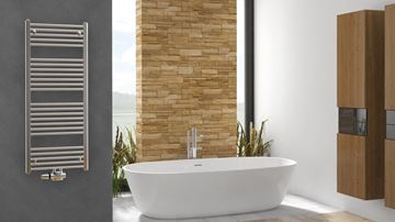 KORADO KORALUX LINEAR EXCLUSIVE - M koupelnový radiátor 1820/450, spodní středové připojení, chrom KLX-182045-00M27 Obrázek - fotka