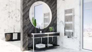 KORADO KORALUX LINEAR EXCLUSIVE - M koupelnový radiátor 1500/450, spodní středové připojení, chrom KLX-150045-00M27 Obrázek - fotka