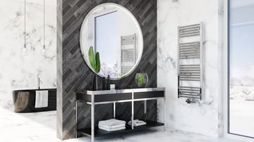 KORADO KORALUX LINEAR EXCLUSIVE - M koupelnový radiátor 1820/600, spodní středové připojení, chrom KLX-182060-00M27 Obrázek - fotka