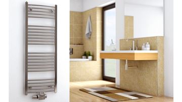 KORADO KORALUX RONDO EXCLUSIVE - M koupelnový radiátor 1820/450, spodní středové připojení, chrom KRX-182045-00M27 Obrázek - fotka
