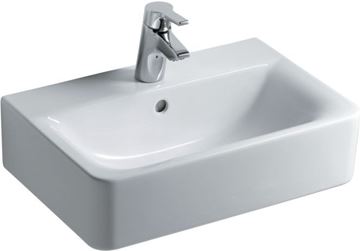 IDEAL STANDARD CONNECT SPACE CUBE umyvadlo 55 cm, s otvorem pro baterii a přepadem