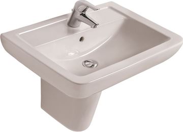 IDEAL STANDARD EUROVIT umyvadlo 60 cm, s otvorem pro baterii a přepadem V302701 Obrázek - fotka