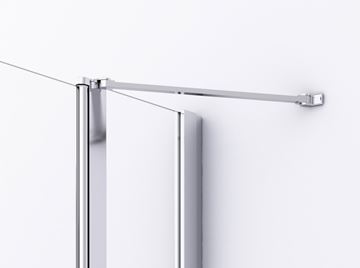 RONAL DIVERA D22DE2B sprchový kout 100x110 cm, rohový vstup, křídlové dveře, aluchrom/čiré sklo D22DE2B 10 11 50 07 Obrázek - fotka