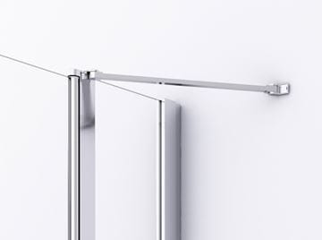 RONAL DIVERA D22DE2B sprchový kout 100x120 cm, rohový vstup, křídlové dveře, aluchrom/čiré sklo D22DE2B 10 12 50 07 Obrázek - fotka