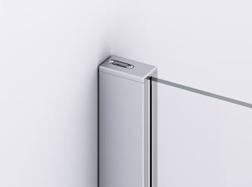 RONAL DIVERA D22DE2B sprchový kout 100x110 cm, rohový vstup, křídlové dveře, aluchrom/čiré sklo D22DE2B 10 11 50 07 Obrázek - fotka