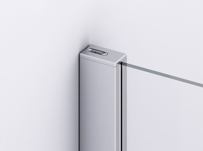 RONAL DIVERA D22DE2B sprchový kout 100x110 cm, rohový vstup, křídlové dveře, aluchrom/čiré sklo D22DE2B 10 11 50 07 Obrázek - fotka