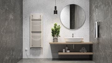 KORADO KORALUX RONDO MAX - E koupelnový radiátor 900/750, s topnou tyčí, bílá RAL9016 KRM-090075-00E10 Obrázek - fotka