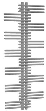 ZEHNDER YUCCA designový radiátor 1800/600, jednořadý, připojení shora/zdola, bílá RAL9016