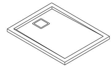 RONAL LIVADA W20AS sprchová vanička 80x100 cm, litý mramor, bez nožiček W20AS 080 100 04 Obrázek - fotka