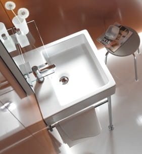 DURAVIT VERO umyvadlo 80 cm, s otvorem pro baterii a přepadem, broušené 0454800027 Obrázek - fotka