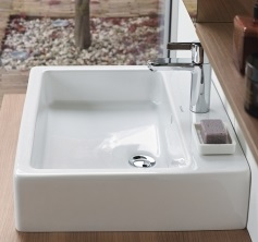 DURAVIT VERO umyvadlo 80 cm, s otvorem pro baterii a přepadem 0454800000 Obrázek - fotka