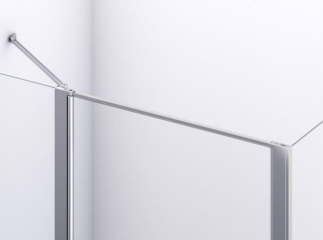RONAL DIVERA D22T13 sprchové dveře 150x200 cm, vstup 830 mm, lítací, aluchrom/čiré sklo D22T13 100 50 50 07 Obrázek - fotka