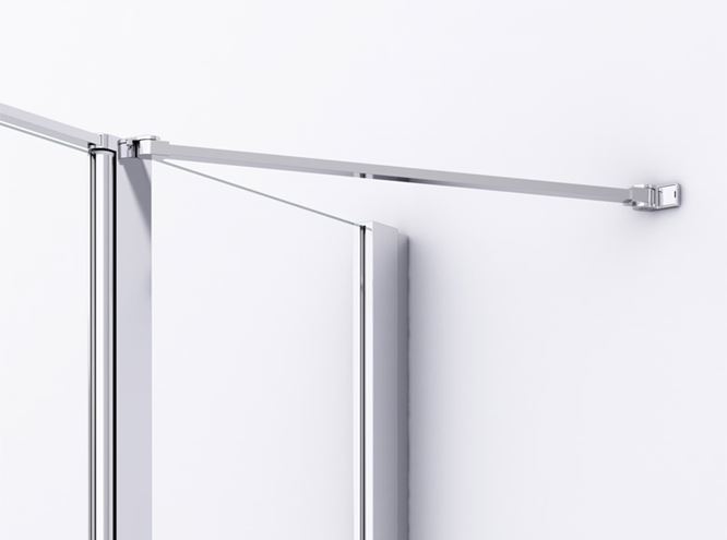 RONAL DIVERA D22T31 sprchové dveře 160x200 cm, vstup 830 mm, lítací, aluchrom/čiré sklo D22T31 100 60 50 07 Obrázek - fotka
