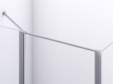 RONAL DIVERA D22T31 sprchové dveře 110x200 cm, vstup 530 mm, lítací, aluchrom/čiré sklo D22T31 070 40 50 07 Obrázek - fotka