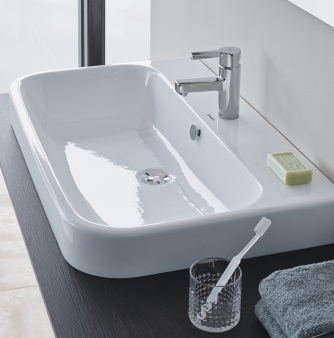 DURAVIT HAPPY D.2 umyvadlo 100 cm, s otvorem pro baterii a přepadem 2318100000 Obrázek - fotka