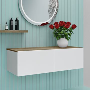 CONCEPT MODULAR nízká skříňka 59,8x49,5x33,2 cm, 1 zásuvka, Push-open, lesklá bílá 807634 Obrázek - fotka