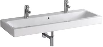 GEBERIT ICON umyvadlo 120 cm, se 2 otvory pro baterie a přepadem 124020000 Obrázek - fotka