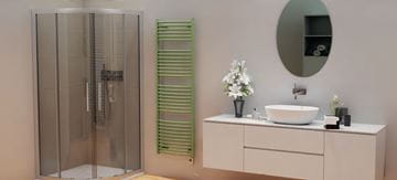 ISAN MELODY GRENADA RADIUS koupelnový radiátor 1775/500, klasické připojení, bílá RAL9016 DGRR17750500SK01- Obrázek - fotka