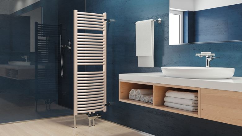 KORADO KORALUX RONDO MAX - M koupelnový radiátor 900/450, spodní středové připojení, silber KRM-090045-00M35 Obrázek - fotka