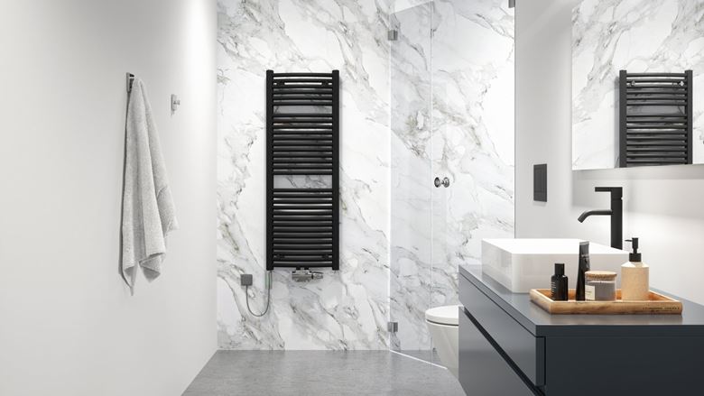 KORADO KORALUX RONDO MAX - M koupelnový radiátor 900/450, spodní středové připojení, silber KRM-090045-00M35 Obrázek - fotka