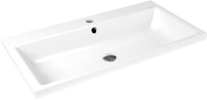 KALDEWEI PURO 3155 umyvadlo 90 cm, s otvorem pro baterii, s přepadem, smaltovaná ocel, Perl-Effekt, alpská bílá