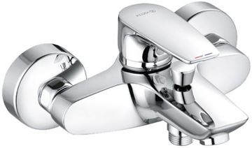 KLUDI PURE&SOLID vanová nástěnná baterie, s přepínačem, chrom