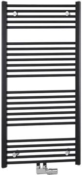 KORADO KORALUX LINEAR CLASSIC - M koupelnový radiátor 1220/600, spodní středové připojení, silber