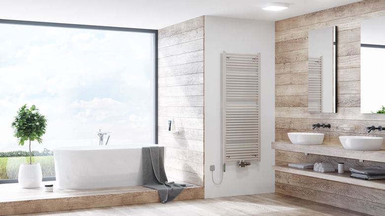 KORADO KORALUX LINEAR MAX - M koupelnový radiátor 900/750, spodní středové připojení, pergamon KLM-090075-00M26 Obrázek - fotka