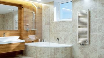 KORADO KORALUX RONDO COMFORT - M koupelnový radiátor 900/450, spodní středové připojení, antracit KRT-090045-00M32 Obrázek - fotka