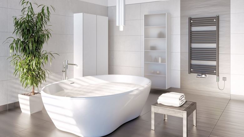 KORADO KORALUX LINEAR COMFORT - M koupelnový radiátor 1220/600, spodní středové připojení, jasmine KLT-122060-00M14 Obrázek - fotka