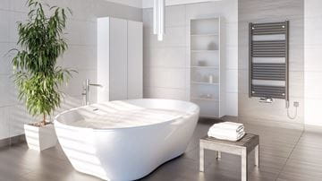 KORADO KORALUX LINEAR COMFORT - M koupelnový radiátor 1500/450, spodní středové připojení, bílá RAL9016 KLT-150045-00M10 Obrázek - fotka