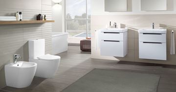 VILLEROY & BOCH SUBWAY 2.0 WC kombi mísa, zadní odpad, DirectFlush, CeramicPlus, alpská bílá 5617R0R1 Obrázek - fotka