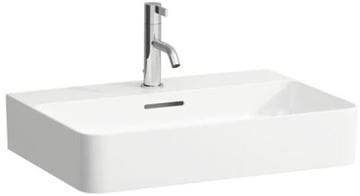 LAUFEN VAL umyvadlo na desku 60 cm, s otvorem pro baterii a přepadem, broušené, LCC