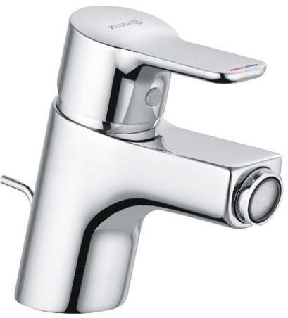 KLUDI PURE&EASY bidetová stojánková baterie, s odtokovou soupravou, chrom 375330565 Obrázek - Hlavní obrázek