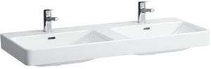 LAUFEN PRO S dvojumyvadlo 120 cm, se 2 otvory pro baterie a přepadem, LCC