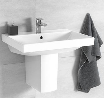 VILLEROY & BOCH AVENTO umyvadlo 60 cm, s otvorem pro baterii a přepadem, alpská bílá 41586001 Obrázek - fotka