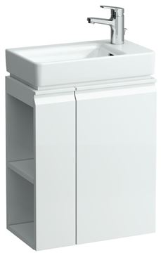LAUFEN PRO S skříňka pod umývátko 47x27,5x58 cm, 1 police, 1 dvířka, panty vpravo, lesklá bílá