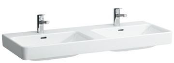 LAUFEN PRO S dvojumyvadlo 120 cm, se 2 otvory pro baterie a přepadem