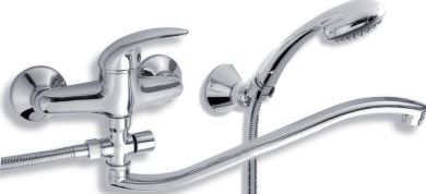 NOVASERVIS METALIA 55 nástěnná paneláková baterie, s přepínačem, se sprchovou soupravou, chrom 55032,0 Obrázek - Hlavní obrázek