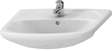 JIKA LYRA PLUS umyvadlo 65 cm, s otvorem pro baterii a přepadem