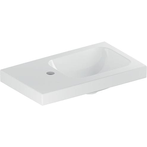 GEBERIT ICON LIGHT umývátko 53 cm, s otvorem pro baterii vlevo, bez přepadu, KeraTect 501.833.00.2 Obrázek - Hlavní obrázek