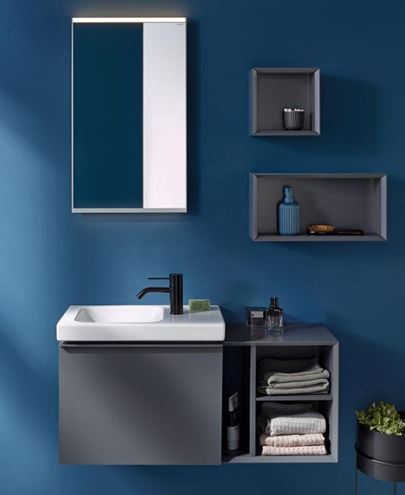 GEBERIT ICON LIGHT umývátko 53 cm, s otvorem pro baterii vpravo, bez přepadu, KeraTect 501.832.00.2 Obrázek - fotka