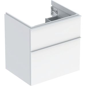 GEBERIT ICON skříňka pod umyvadlo 59,2x47,6x61,5 cm, 2 zásuvky, lesklá bílá